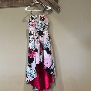 Trixxi high low floral formal dress